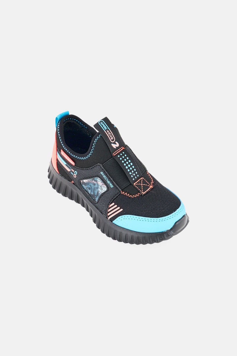 SKECHERS Toddlers Boy Techno Pointz Slip On Outdoor Shoes, Multicolor - Image 1