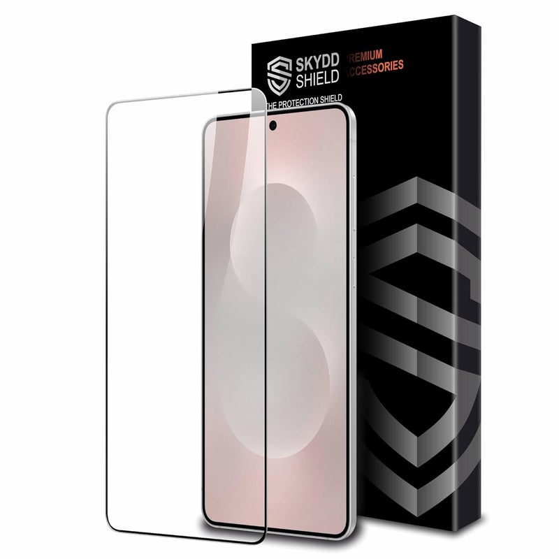 Skyddshield Military-Grade Gorilla Tempered Glass For Samsung Galaxy S25 Edge (6.7 Inch) With Installation Kit | Edge to Edge Coverage | Black - Image 1