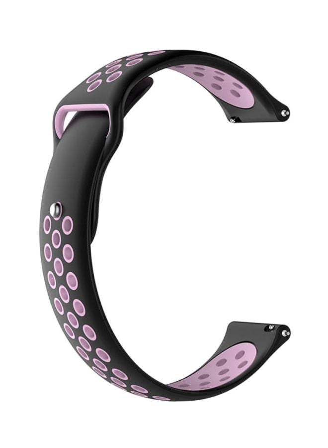 Voberry Replacement Band Strap For Samsung Galaxy Classic 46mm Black/Pink - Image 1
