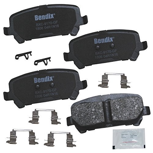 Bendix Priority1 CFC1806 Ceramic Rear Brake Pads for Chevrolet Colorado 2020-2015, GMC Canyon 2020-2015 - Image 1