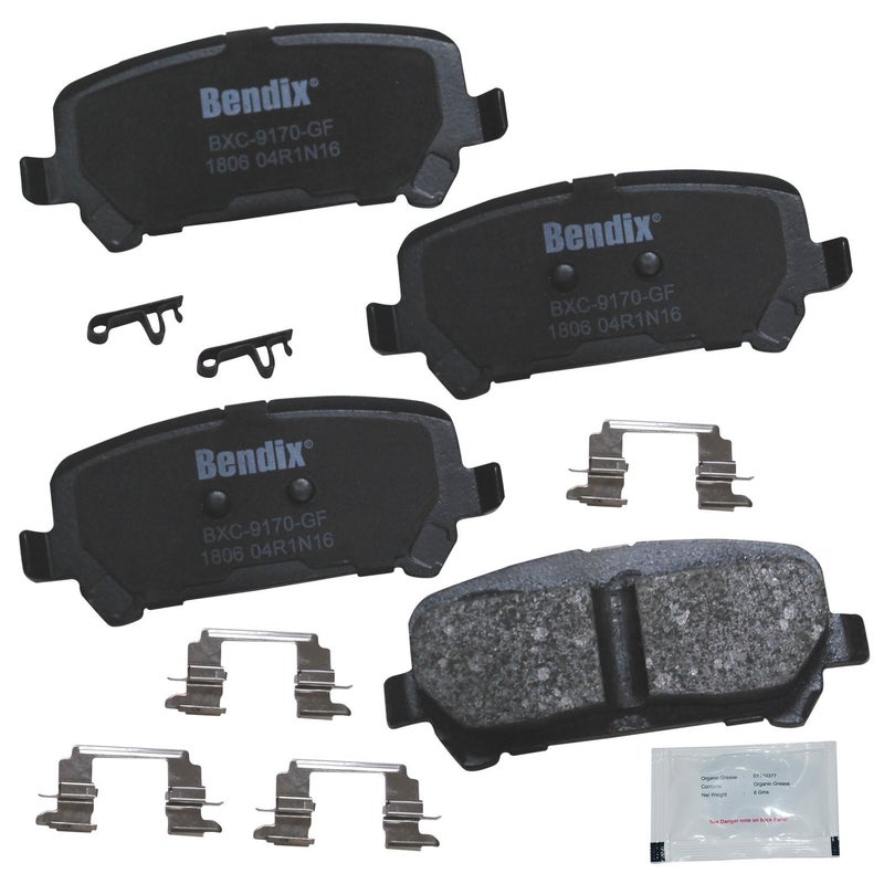 Bendix Priority1 CFC1806 Ceramic Rear Brake Pads for Chevrolet Colorado 2020-2015, GMC Canyon 2020-2015 - Image 5