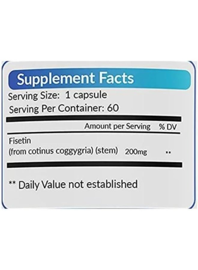 Logic Nutra Fisetin Double Strength - 200 Mg - 60 Capsules - Image 4