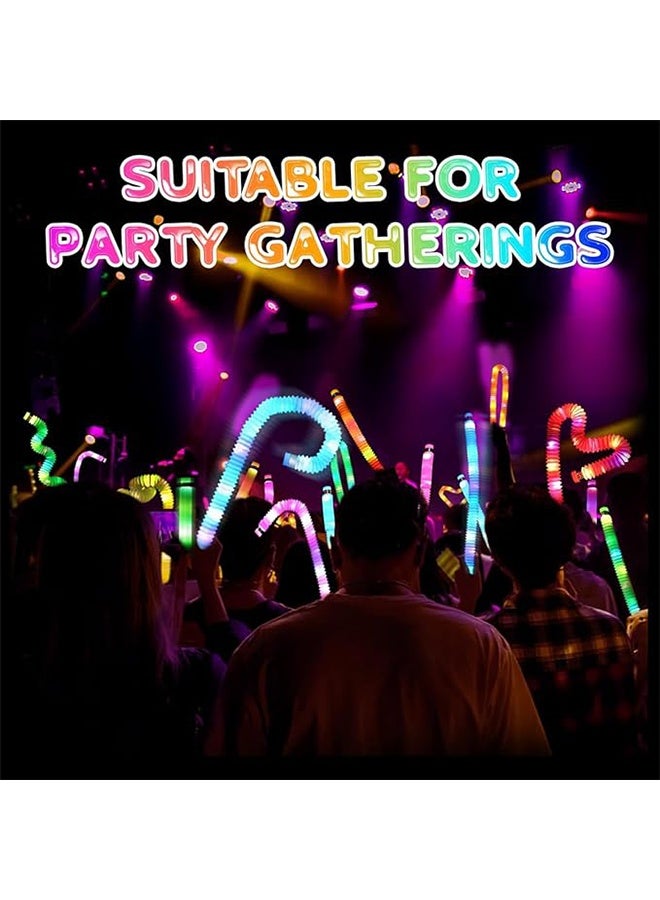 6PCS LED أنابيب البوب الألعاب الحسية ، LED البوب الوهج العصا الوهج في إمدادات الحزب المظلم حزب حقائب حشو للأطفال ، لحفلة عيد ميلاد ، حفل موسيقي - Image 5