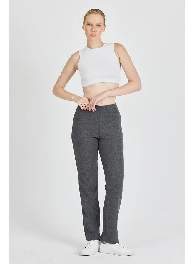 Mmetalic  Women's Smoke High-Waist Gathered Wide-Leg Daily Thin Sweatpants Pajama. for Women | Best Price UAE