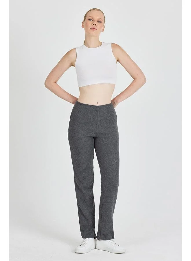 Mmetalic  Women's Smoke High-Waist Gathered Wide-Leg Daily Thin Sweatpants Pajama. for Women | Best Price UAE