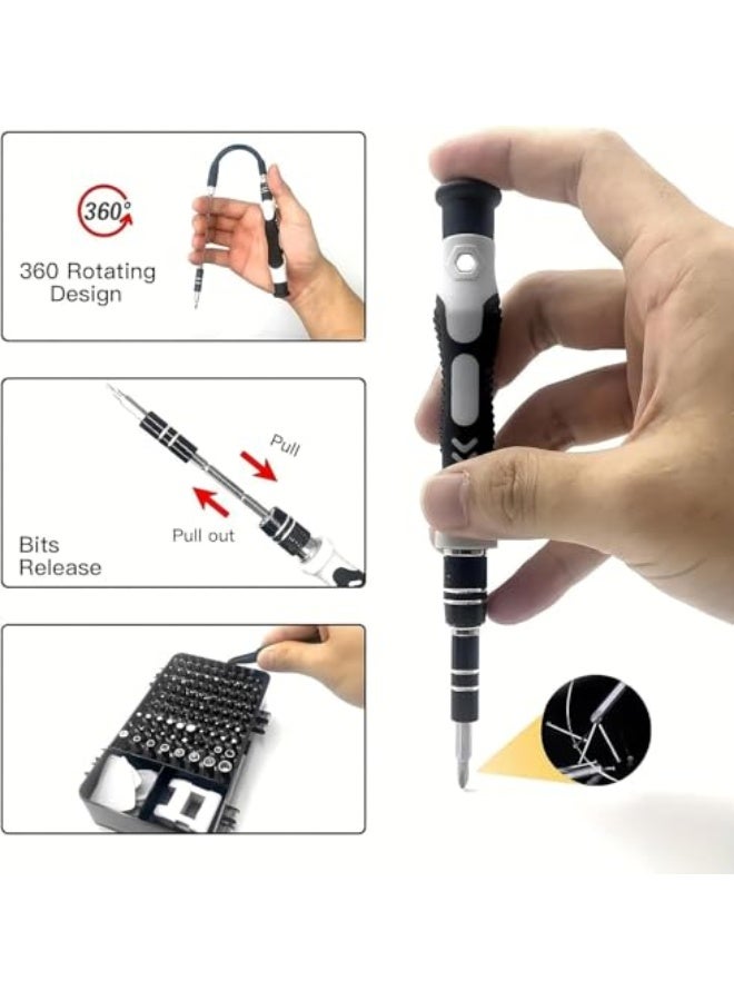 115-in-1 Precision Screwdriver Set, Tool Gifts for Men, Mini Repair Tool Kit with Torx Triwing Bits, Repair for Computer, Laptop, RC, Phone, Electronics, Glasses with Portable Case - Image 4