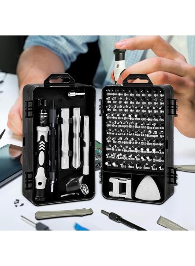 115-in-1 Precision Screwdriver Set, Tool Gifts for Men, Mini Repair Tool Kit with Torx Triwing Bits, Repair for Computer, Laptop, RC, Phone, Electronics, Glasses with Portable Case - Image 1