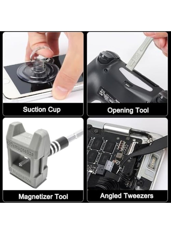 115-in-1 Precision Screwdriver Set, Tool Gifts for Men, Mini Repair Tool Kit with Torx Triwing Bits, Repair for Computer, Laptop, RC, Phone, Electronics, Glasses with Portable Case - Image 5