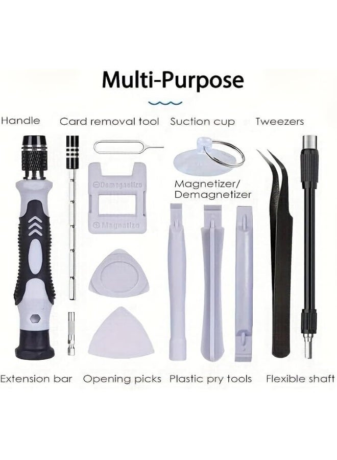 115-in-1 Precision Screwdriver Set, Tool Gifts for Men, Mini Repair Tool Kit with Torx Triwing Bits, Repair for Computer, Laptop, RC, Phone, Electronics, Glasses with Portable Case - Image 3