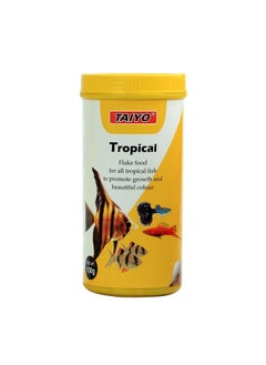 TAIYO Flakes Nutritionally Balanced Premium Staple Diet With Active Life Formula For All Tropical Fishes, 100 G  - Image 1
