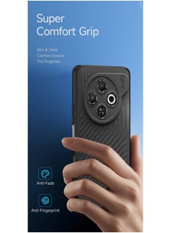 Gear4 Tecno Spark 30C 4G 2024 Gear4 Soft Liquid Silicone with Wavey Texture Case Cover - Black  - Image 2