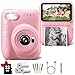 Gofunly Instant Print Camera for Kids 30 HD 32MP Kids Camera 1080P with 3 Rolls of Printer Paper Birthday Gifts Toy for 312 Year Old Girls Boys with 32GB SD CardPink - Image 3