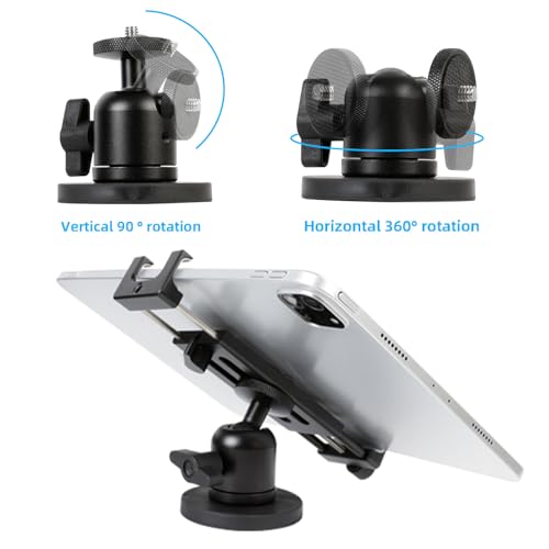 Leenconghui Aluminum Magnetic Tablet Holder Mount for iPad Stand, Fits Metal Surfaces | Universal Stand for Fridge, Vehicle, Cabinet, Whiteboard | Compatible with 4.7-15 inch iPad, e-Readers and Smartphones - Image 5