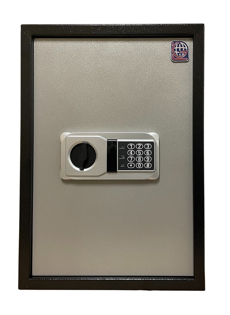 LOTFY GROUP LG Safebox Code- 50NEK- 50*35*31CM- Gray Colour- Home Office Safe Box- Electronic Lock- Key Lock  - Image 2