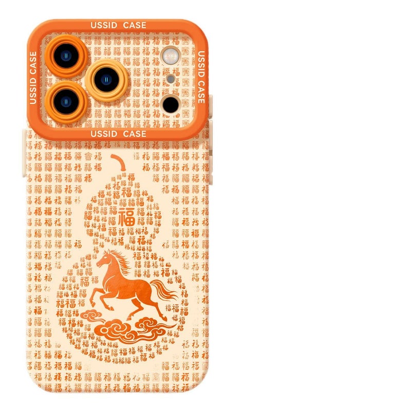 Protective Case | Angel | Shockproof | Horse Year Gourd Pattern | Shockproof Cover for iPhone 12 Pro Max - Image 4