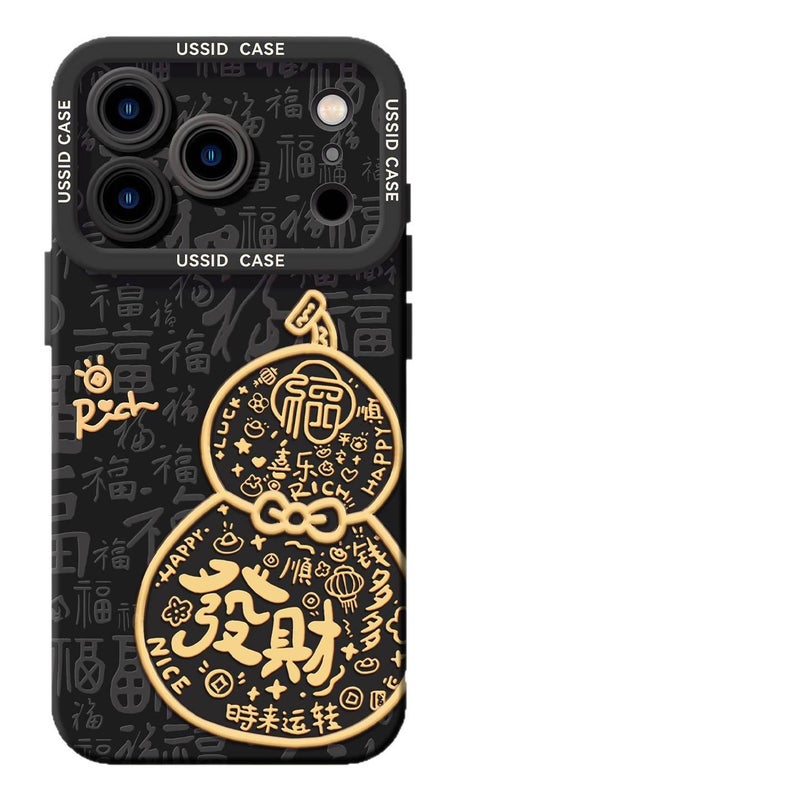 Protective Case | Angel | Shockproof | Horse Year Gourd Pattern | Shockproof Cover for iPhone 12 Pro Max - Image 5
