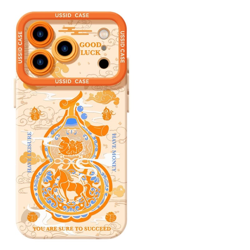 Protective Case | Angel | Shockproof | Horse Year Gourd Pattern | Shockproof Cover for iPhone 12 Pro Max - Image 3