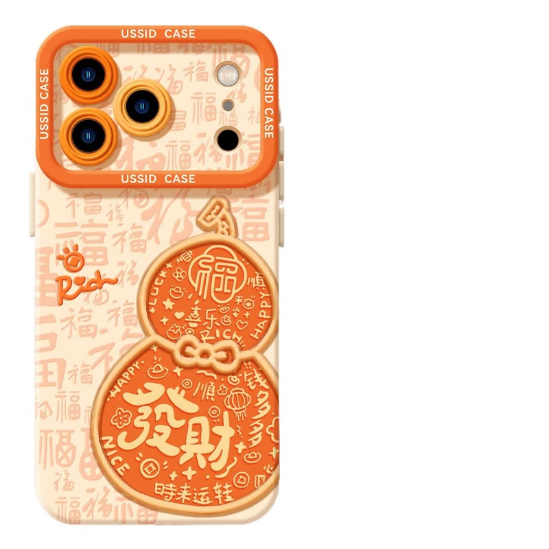 Protective Case | Angel | Shockproof | Horse Year Gourd Pattern | Shockproof Cover for iPhone 12 Pro Max - Image 1