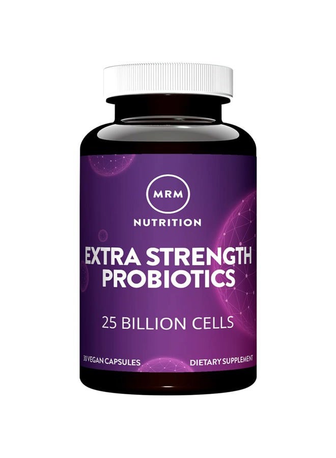 MRM Nutrition Extra Strength Probiotics | Intestinal + Immune Health | Prebiotics + postbiotics | 25 Billion Cells | Good Bacteria for Gut Health| 16 Bacterial strains | Shelf Stable | 30 Servings - Image 1