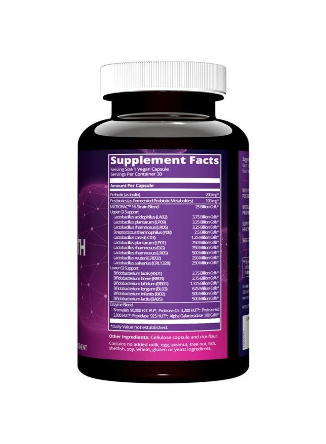 MRM Nutrition Extra Strength Probiotics | Intestinal + Immune Health | Prebiotics + postbiotics | 25 Billion Cells | Good Bacteria for Gut Health| 16 Bacterial strains | Shelf Stable | 30 Servings - Image 2