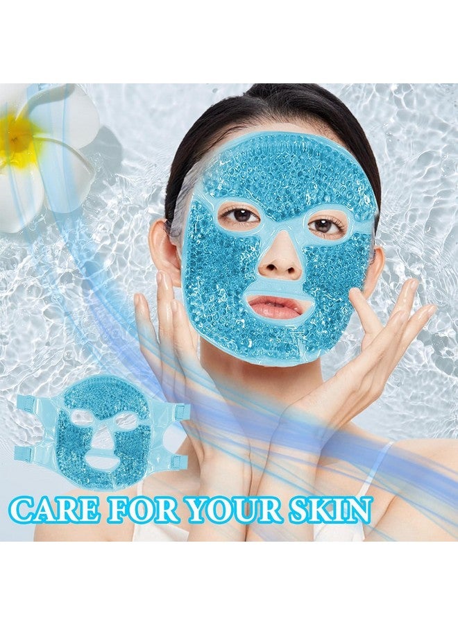Calyrex Cooling Face Mask, Hot and Cold Gel Pack Reusable, Ice Face Mask, Cold Compress, Migraine Relief Mask - Image 2