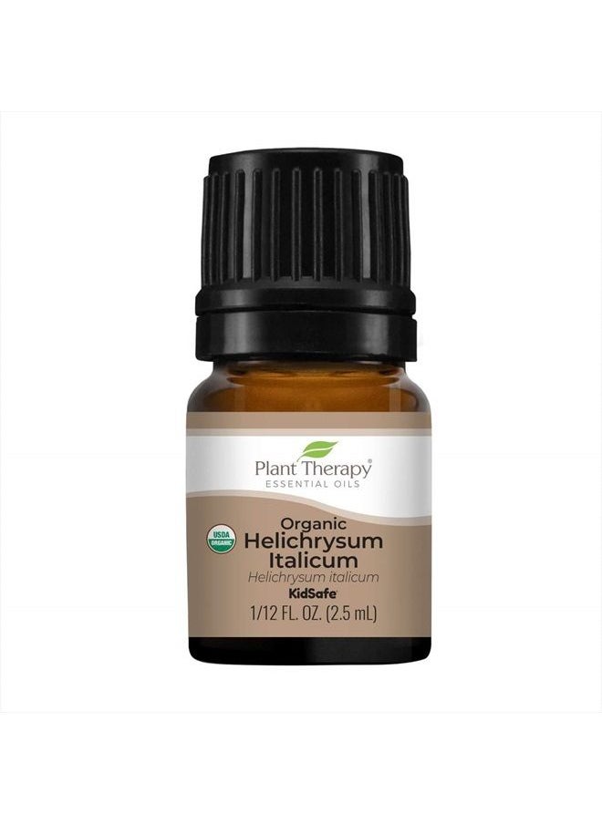Plant Therapy - Organic Helichrysum Italicum Essential Oil 100% Pure, USDA Certified Organic, Undiluted, Natural Aromatherapy, Therapeutic Grade 2.5 mL (1/12 oz) - Image 1