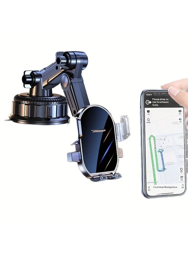 Large Suction Cup Car Phone Holder Rotatable Adjustable Dashboard Mount - Image 2