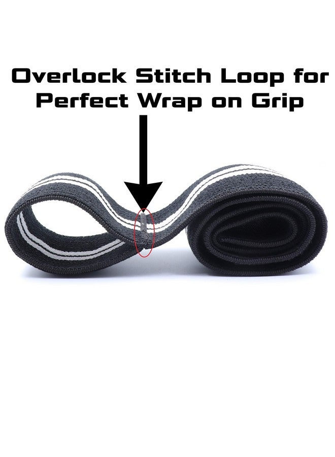 Kobo كوبو WTA-44-أسود-أبيض لفافة كوع WTA-44 لفافات كوع لرفع الأثقال دعم ضغط مرن ثقيل، مقاس مجاني (أسود/أبيض) - Image 4