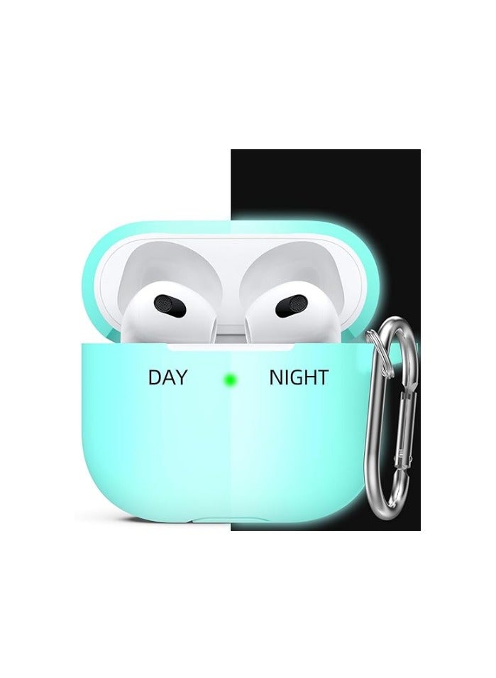 wexon Protective Shockproof Silicone Case Cover for Apple AirPods 3 Aqua Color - Image 1