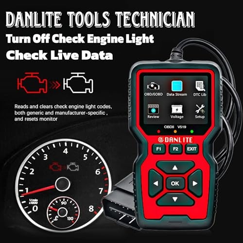 DANLITE TOOLS TECHNICIAN BS6-BS7 Bike SCANNING SCANNENR V519 OBD-II SCANNENR OBD Reader Very Fast CONNECTIVITY - Image 3