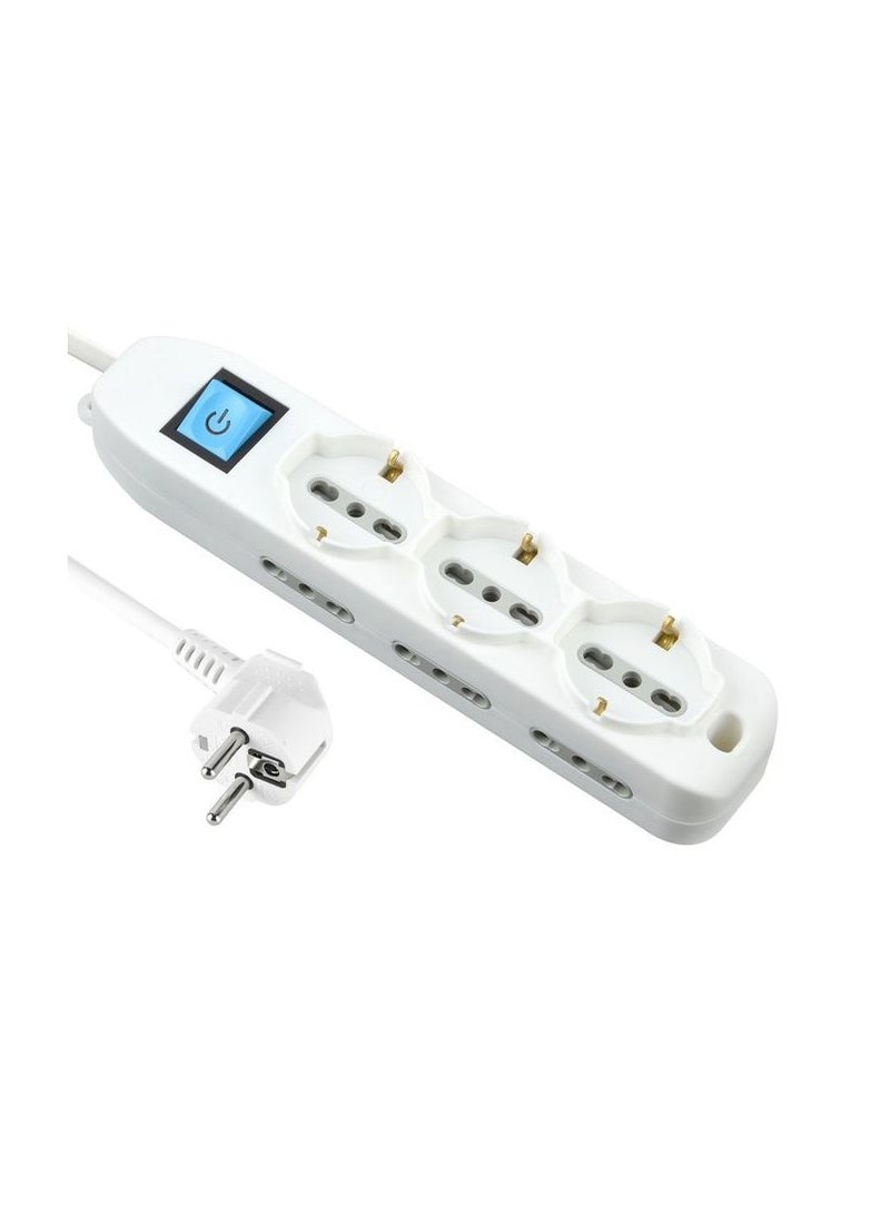 i-lock joint/9 outlets with a 16 amp switch - 3500 watts, 250 volts