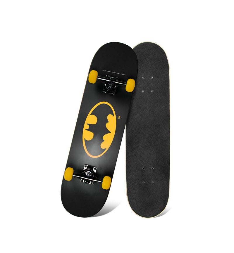 Spartan Batman Begins Skateboard for Kids and Teens | 31" 9-Ply Maple Wood Deck | 5" PP Trucks | 50x30mm PVC Wheels | ABEC 5 Carbon Steel Bearings | Supports Up to 50KG | SP-1011 - Image 1