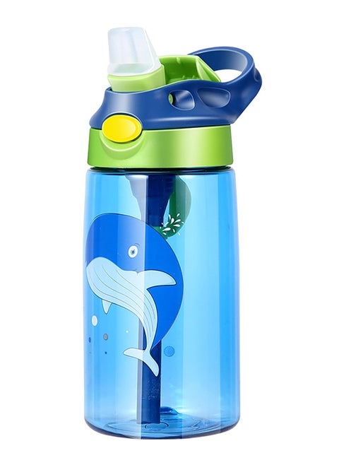 480ml Kids Water Bottle with Straw Leakproof, BPA Free, Suitable for Boys and Girls