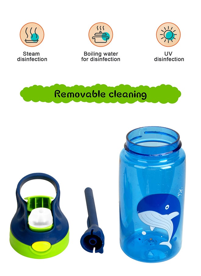 URbazaar - 480ml Kids Water Bottle with Straw Leakproof, BPA Free, Suitable for Boys and Girls - Image 1