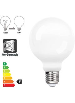 QUESERA G95 LED Large Globe Light Bulbs Lighting 5000K with Glass Lamp Shade Replace 60W Incandescent Lamps 3 Pack  - Image 4