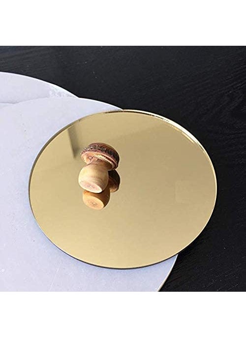 53 Arts 53ARTS Golden Acrylic Mirror Sheet Circle 2mm Pack of 3 pcs 6 INCHES  - Image 2