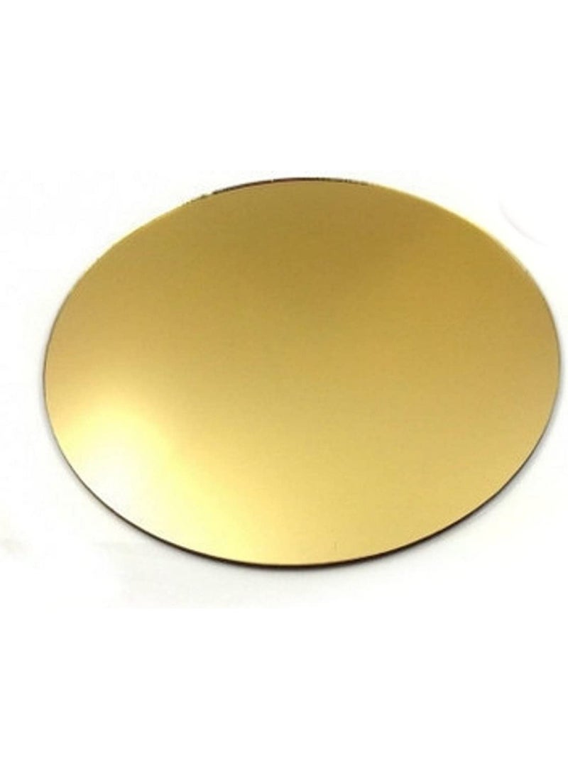 53 Arts 53ARTS Golden Acrylic Mirror Sheet Circle 2mm Pack of 3 pcs 6 INCHES  - Image 5