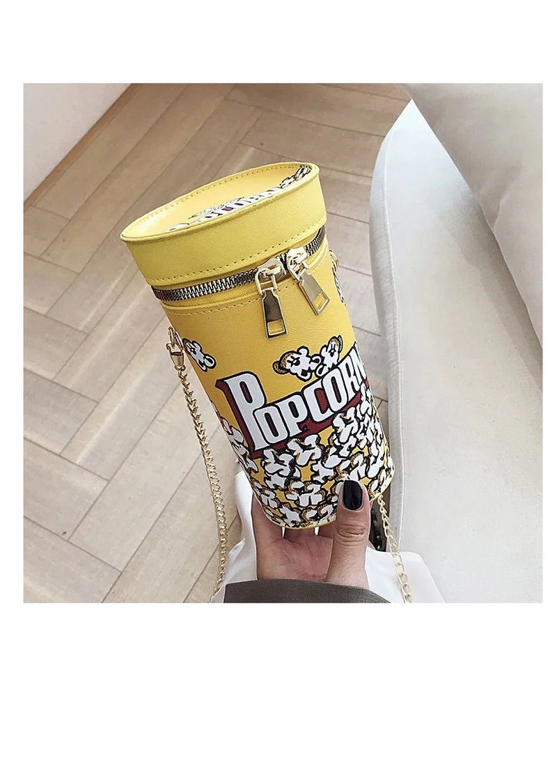 BAIG Cute Milk Tea Box Women Shoulder Bags Lovely Popcorn Drink Crossbody Bag Designer Small Coin Purses Cartoon Printing Women's Bag - Image 2