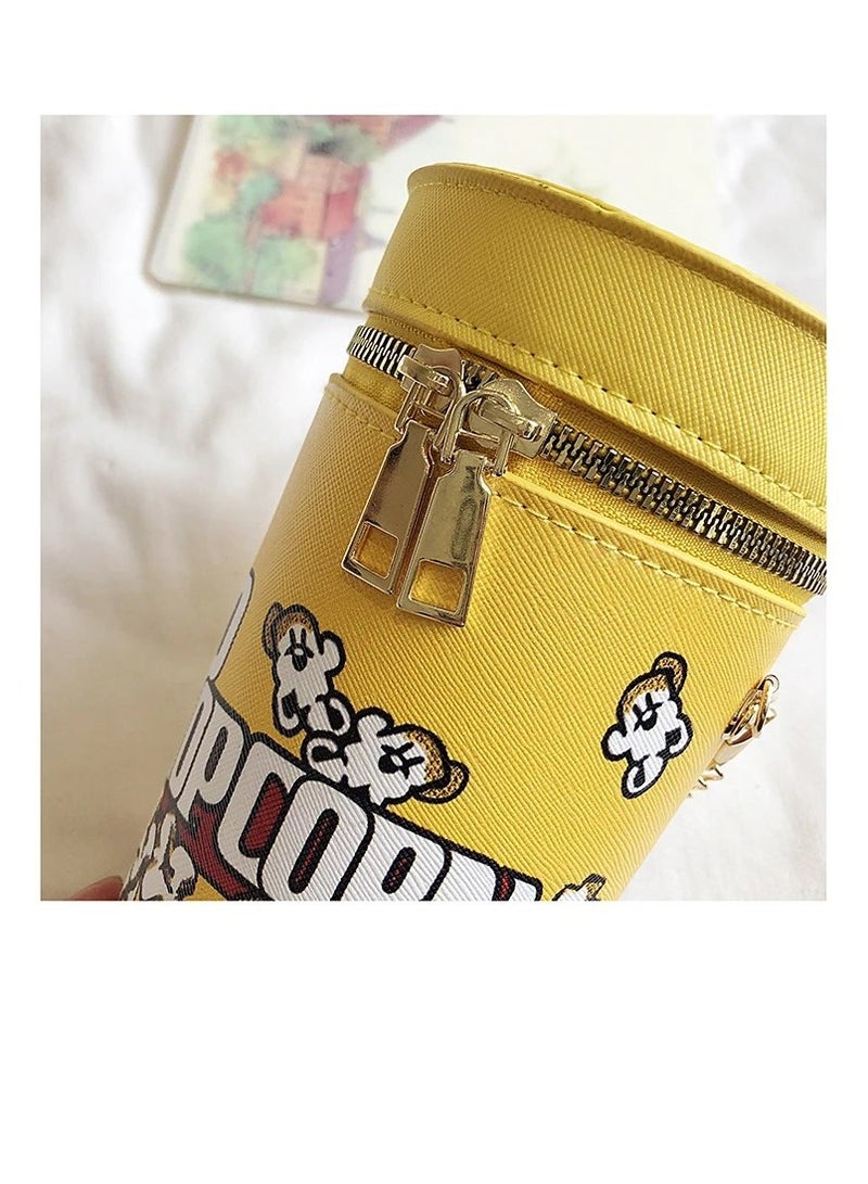 BAIG Cute Milk Tea Box Women Shoulder Bags Lovely Popcorn Drink Crossbody Bag Designer Small Coin Purses Cartoon Printing Women's Bag - Image 5