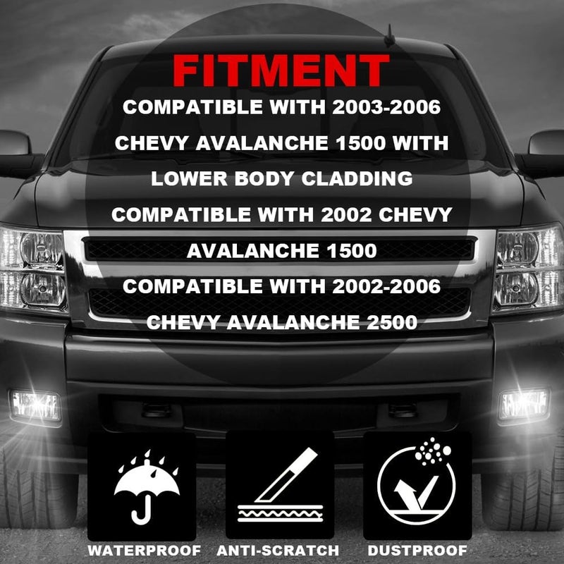 GPLUS G-PLUS Front Bumper Fog Light Assembly for Chevy Avalanche 2002-2006 - Left & Right Side Replacement - Image 2