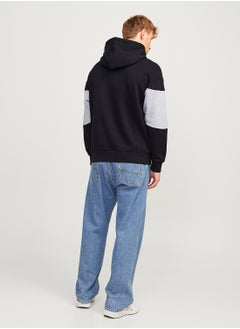 JACK & JONES Graphic Print Pocket Detait Pull Over Hoodie  - Image 2