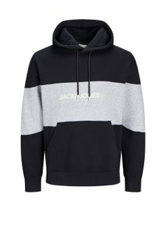 JACK & JONES Graphic Print Pocket Detait Pull Over Hoodie  - Image 5
