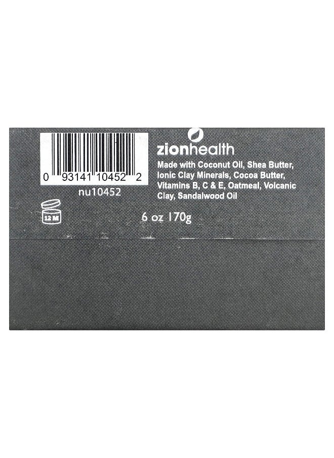 Zion Health Zion Health, Ancient Clay Shampoo Bar, Sandalwood, 6 oz (70 g)  - Image 2