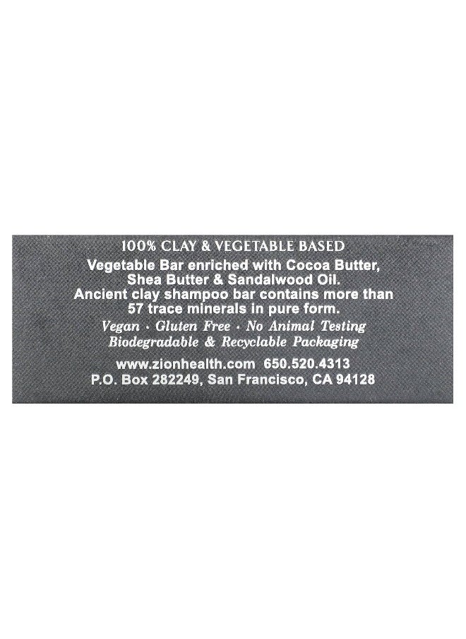 Zion Health Zion Health, Ancient Clay Shampoo Bar, Sandalwood, 6 oz (70 g)  - Image 3