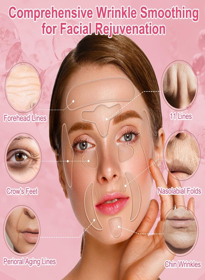 TEAWOO 16 PCS Reusable Face Wrinkle Patches Kit | Face Patches for Wrinkles Overnight | Anti Wrinkle Patches | Facial Patches for Wrinkles | Forehead Wrinkle Patches | Face Lift Tape - Image 2