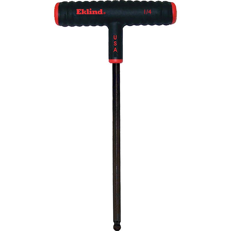Eklind Tool 61816 14 Inch PowerT THandle BallHex TKey allen wrench BlackRed