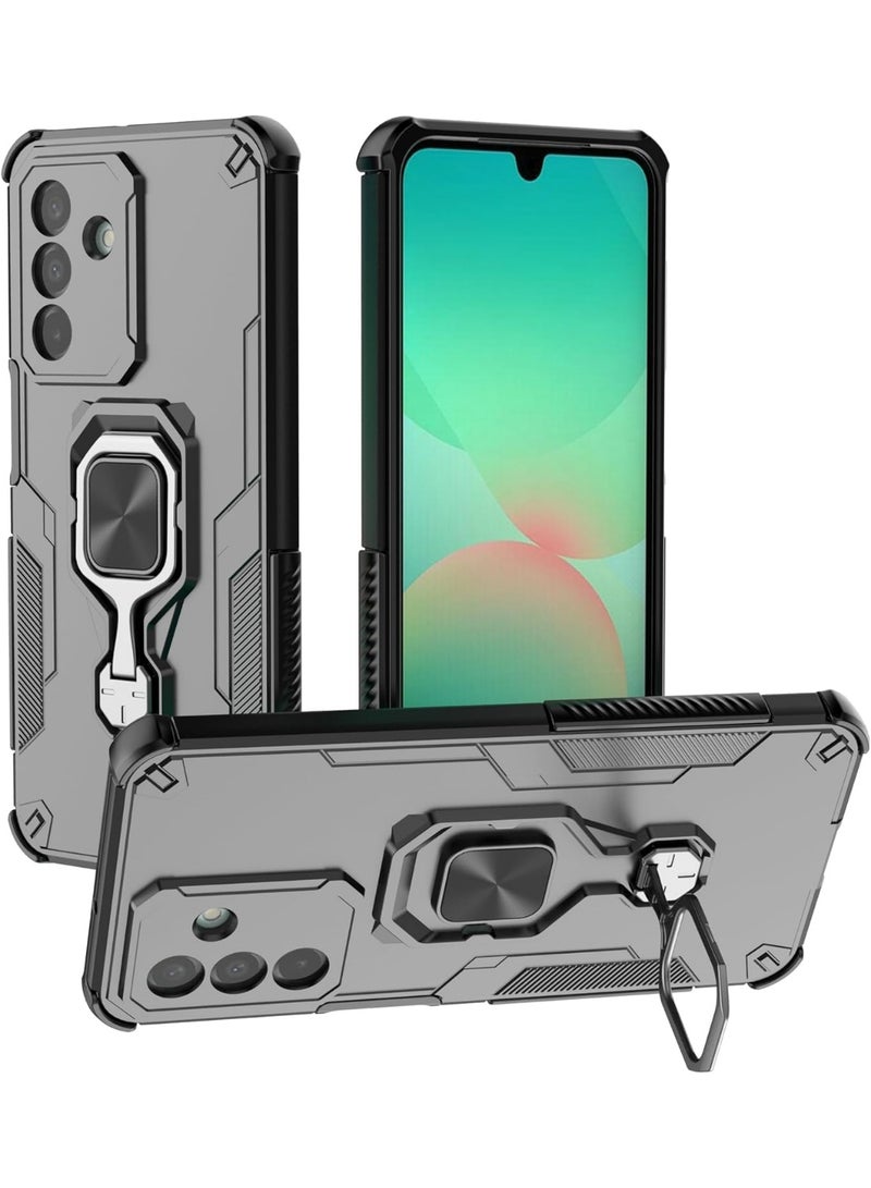 جولدن ماسك سامسونج جالاكسي اية 56/اية 36 (Samsung Galaxy A56/A36) جراب ظهر نيو ايرون مع حامل (اسود) - Image 1