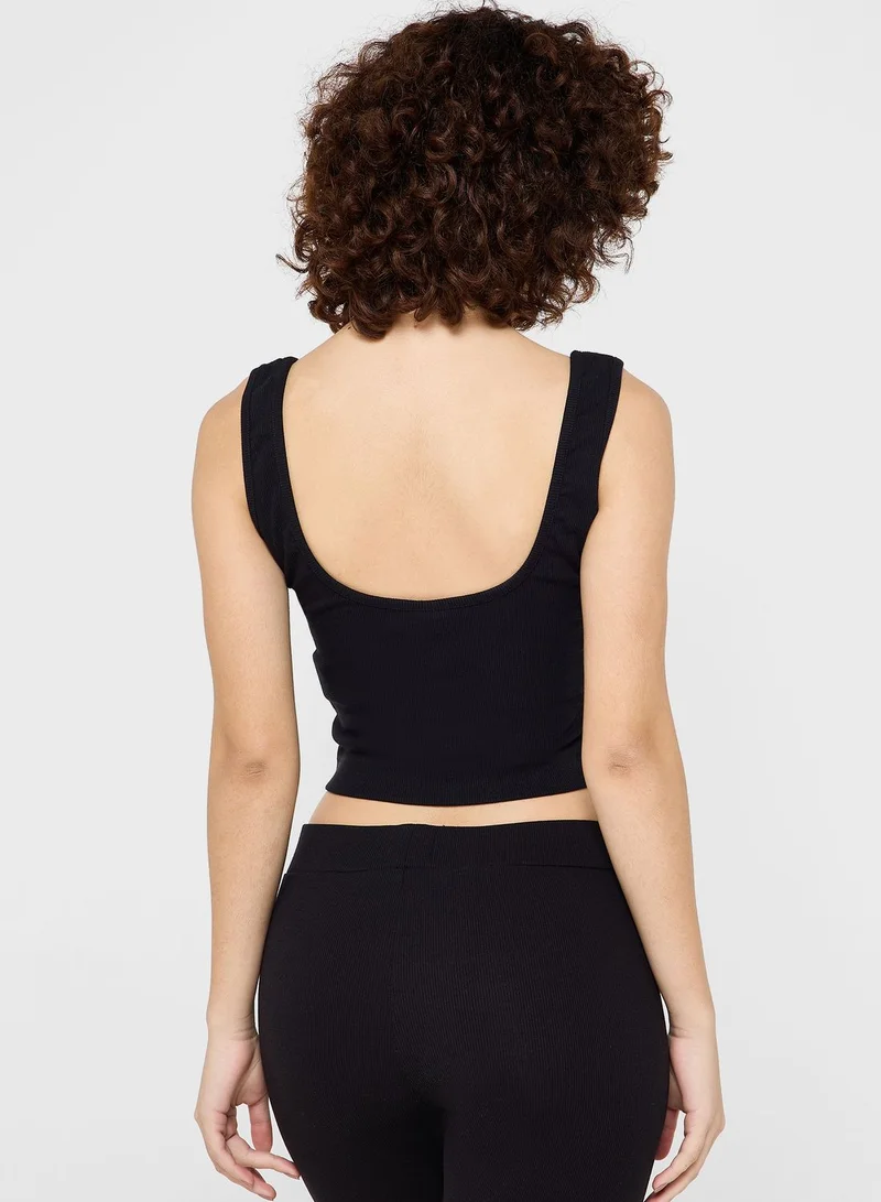 HUGO Ribbed Pyjama Top
