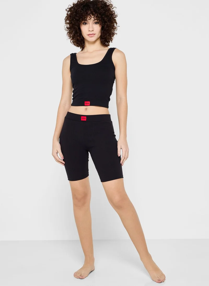 HUGO Ribbed Pyjama Top