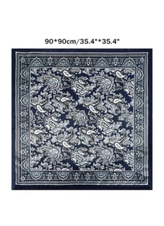 Silk Feel Wild Rags For Men Paisley Print Cowboy Big Neck Scarf Rancher Cravat Square Head Bandana (Blue) - pzsku/ZF579D61CAD027DC8FDE4Z/45/_/1718300816/886d5ff1-86fd-4428-ac59-dc703d880431